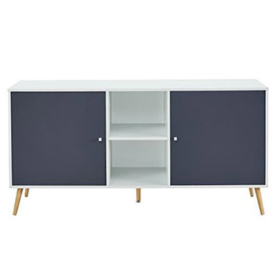 buffet scandinave gris et blanc