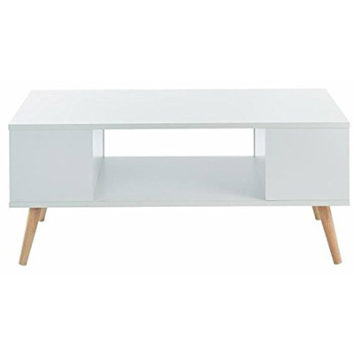 table basse scandinave blanche