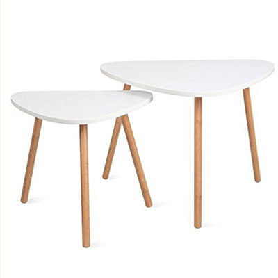 tables gigognes scandinaves blanc