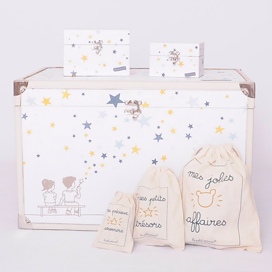 cadeau naissance ou bapteme malle le petit pousse